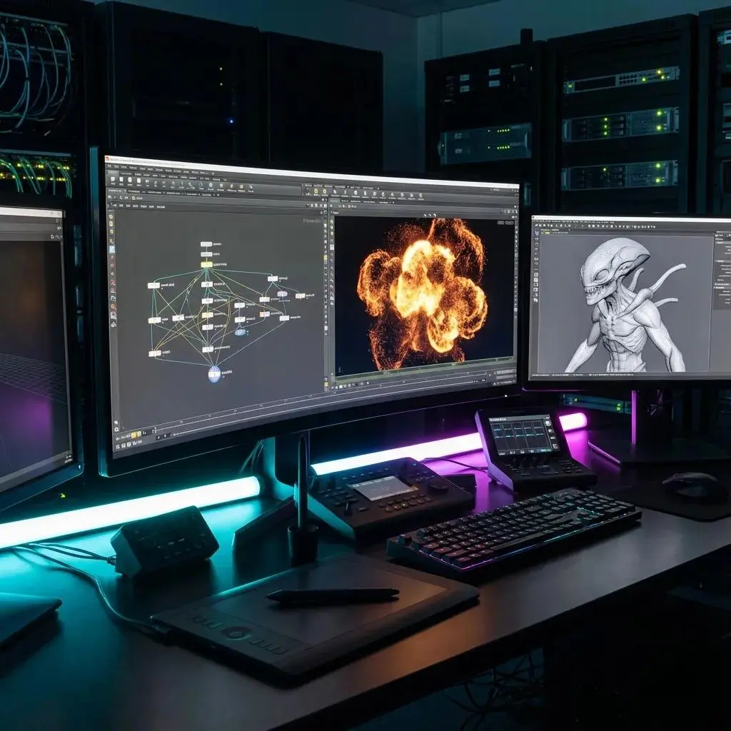 VFX animation workstation rental Chennai for creative production